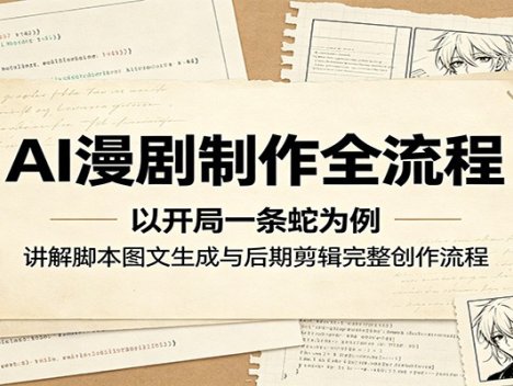 AI漫剧制作全流程：以开局一条蛇为例，讲解脚本图文生成与后期剪辑完整创作流程