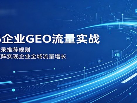 2026企业GEO流量实战：解读AI收录推荐规则，搭建内容矩阵实现企业全域流量增长
