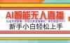 Ai智能无人直播带货 无需出镜 单日轻松变现1000+ 零违规风控 小白也能…