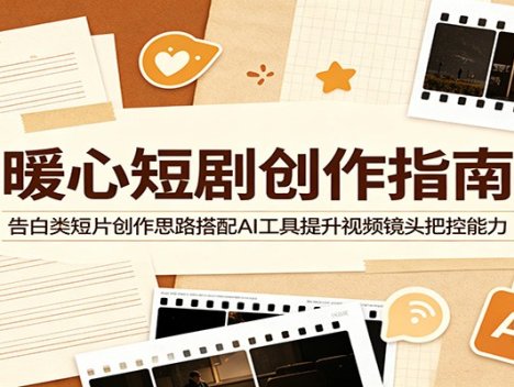 暖心短剧创作指南：告白类短片创作思路搭配AI工具提升视频镜头把控能力