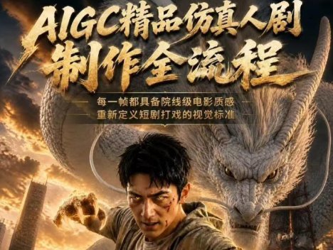 AIGC精品仿真人剧豢龙人全流程制作解析2026，国风仿真人创作+打斗剧情+人设编排，一站式AI短剧入门