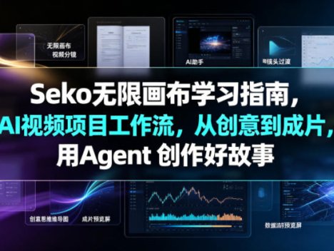 Seko无限画布学习指南，AI视频项目工作流，从创意到成片，用Agent 创作好故事