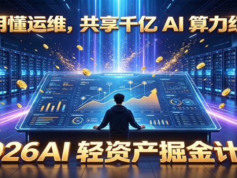 不用懂运维，共享千亿 AI 算力红利，2026AI 轻资产掘金计划