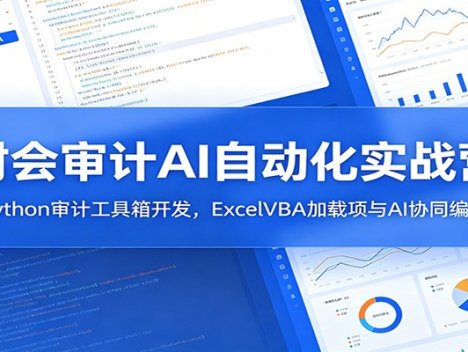 财会审计AI自动化实战营：Python审计工具箱开发，ExcelVBA加载项与AI协同编程