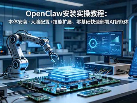 OpenClaw安装实操教程：本体安装+大脑配置+技能扩展，零基础快速部署AI智能体