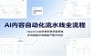 AI内容自动化流水线全流程：OpenCode环境安装项目搭建，多风格提示词库量产图文内容