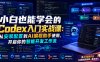 小白也能学会的Codex入门实战课：从安装配置到AI编程助手使用，开启你的智能开发工作流