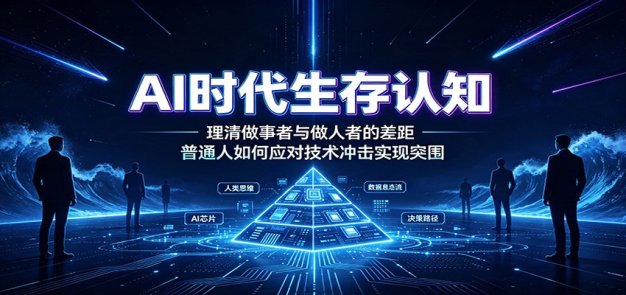 AI时代生存认知:理清做事者与做人者的差距,普通人如何应对技术冲击实现突围
