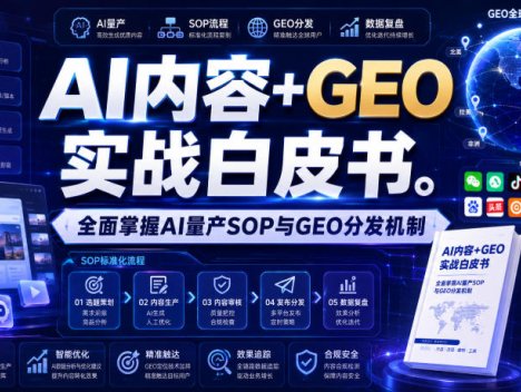 AI内容+GEO实战白皮书，全面掌握AI量产SOP与GEO分发机制【文档】