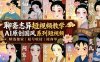 聊斋志异短视频教学，AI原创国风系列短视频，精选独家丨起号收徒丨接商单