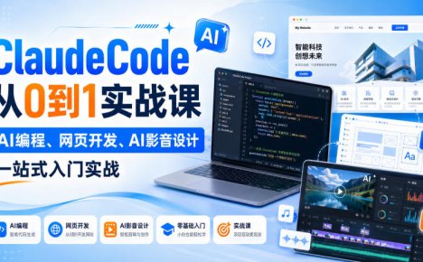 ClaudeCode从0到1实战课，AI编程、网页开发、AI影音设计一站式入门实战