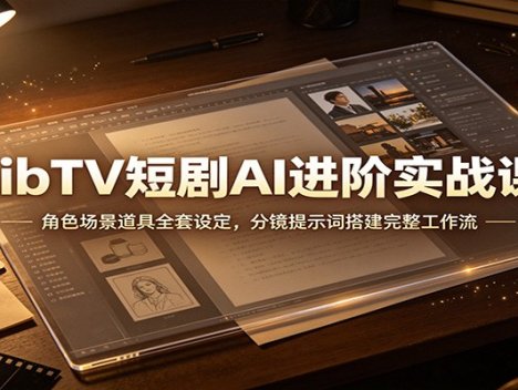 LibTV短剧AI进阶实战课：角色场景道具全套设定，分镜提示词搭建完整工作流