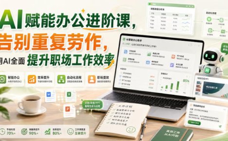AI赋能办公进阶课,告别重复劳作,用AI全面提升职场工作效率