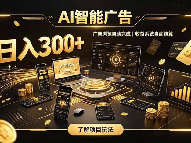 自研 AI 系统｜轻资产起步｜长期稳定收益｜宝妈 上班族轻轻松松日入300+