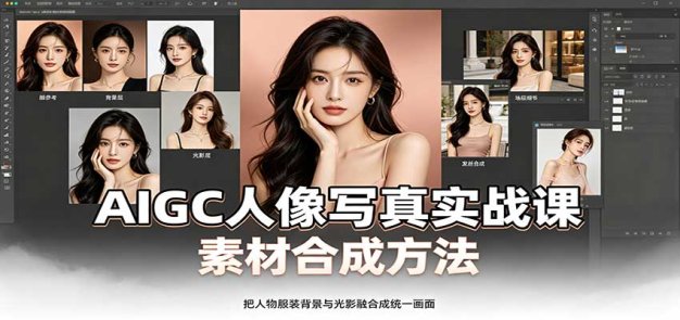 AIGC人像写真实战课:软件平台部署筹备,素材合成方法,多题材写真案例