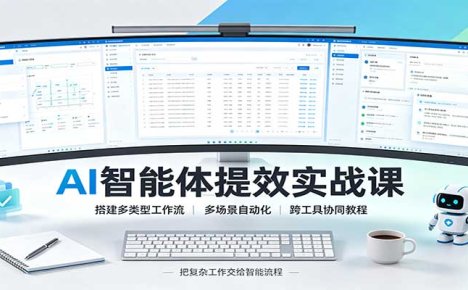 AI智能体提效实战课:搭建多类型工作流,多场景自动化,跨工具协同教程