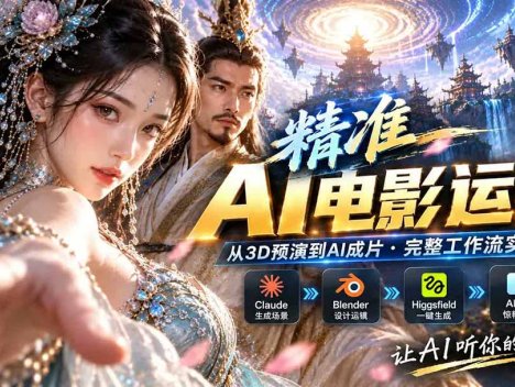 AI视频终于能精准运镜了！Claude + Blender + Higgsfield 免费插件实测